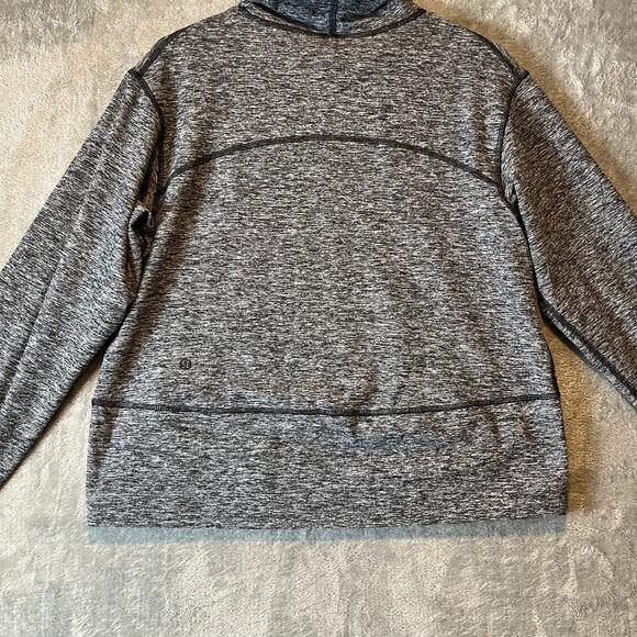 Lululemon Ready to Rulu Fleece Pullover Heathered Black Size 6 - Picture 5 of 7